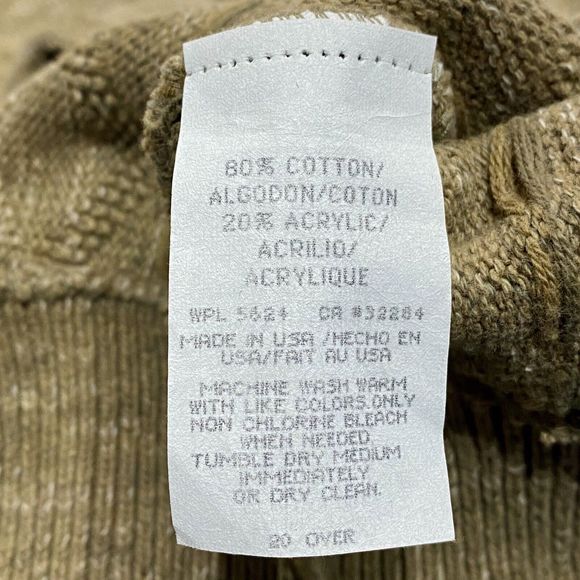 Shenandoah Vintage Sweater Mens L, Brown Textured Diamond Knit Cosby 90s Grandpa - Picture 8 of 9